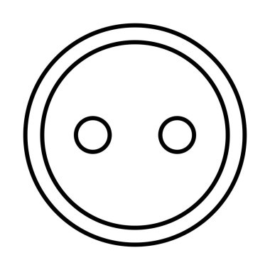 Botton Giyim ikonu, vektör illüstrasyonu