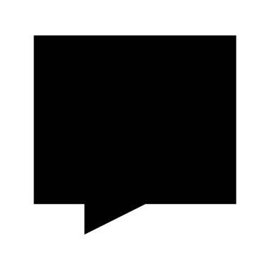  konuşma balonu simgesi, vektör illüstrasyonu