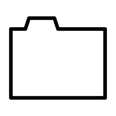 Beyaz arkaplanda dizin simgesi, vektör illüstrasyonu