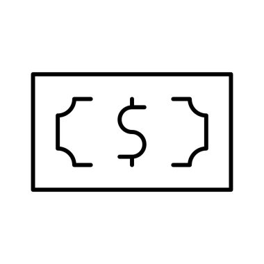 Dolar simgesi, vektör illüstrasyonu