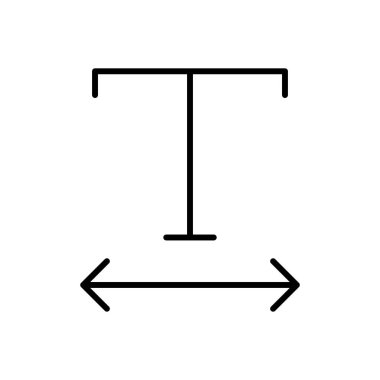 Kullanıcı Arayüzü, Genişlik işareti simgesi, vektör