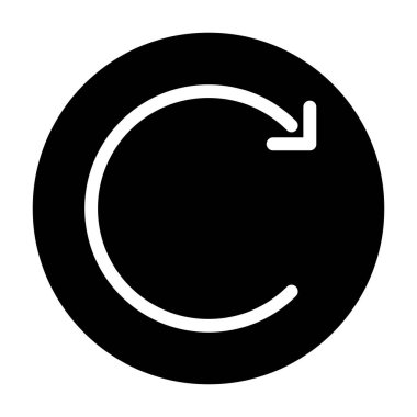 Simgeyi tekrar döndür, vektör illüstrasyonuName  