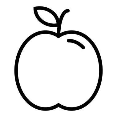 elma simgesi, vektör illüstrasyonu