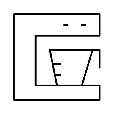 kahve simgesi, vektör illüstrasyonu