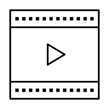 ortam oynatıcı simgesi, vektör illüstrasyonu