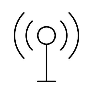 Anten simgesi, vektör illüstrasyonu