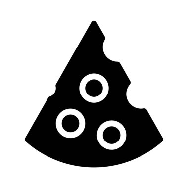 Peynir simgesi, vektör illüstrasyonu