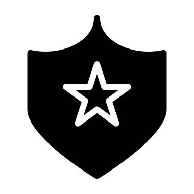 Rozet simgesi, vektör illüstrasyonu