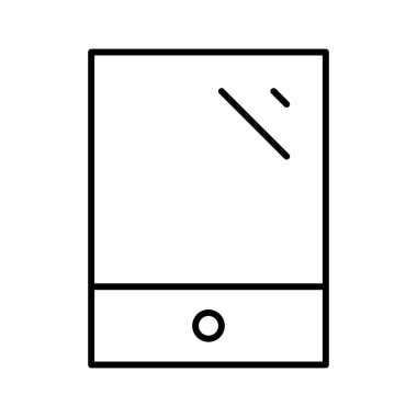 Tablet Ortam simgesi, vektör illüstrasyonu