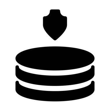 Veritabanı Bilgisayar simgesi, vektör illüstrasyonu