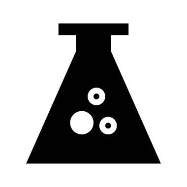 Mataralı Kimyasal Laboratuar simgesi, vektör illüstrasyonu