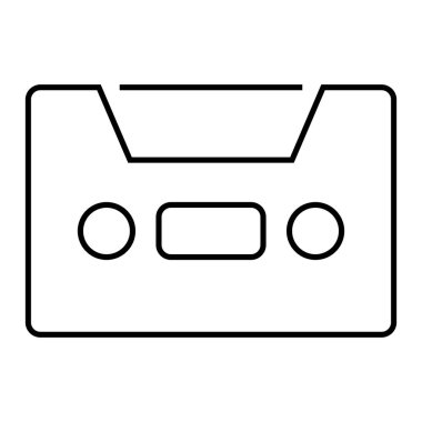 Teyp simgesi, vektör çizimi 