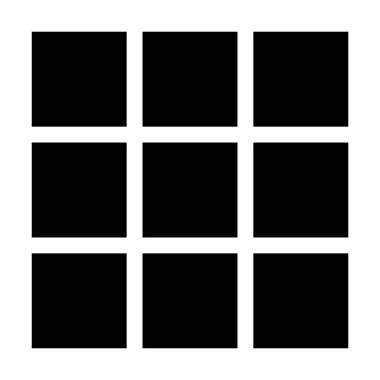 Izgara simgesi, vektör illüstrasyonu