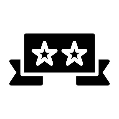 Yıldız simgesi, kalite derecesi, vektör illüstrasyonu