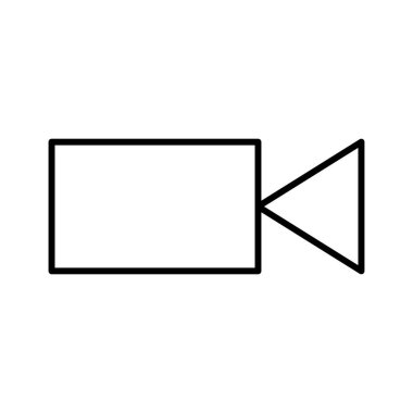 Video Kamera simgesi, vektör