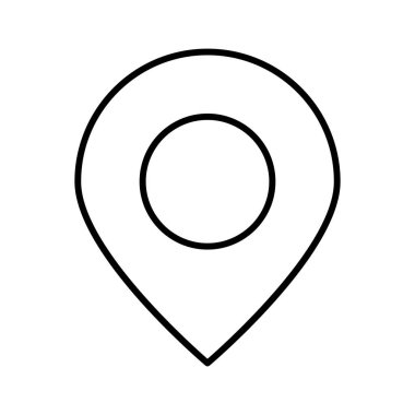 konum simgesi, vektör çizimi