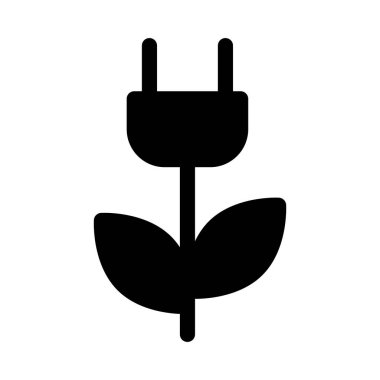 Yeşil Enerji simgesi, vektör illüstrasyonu