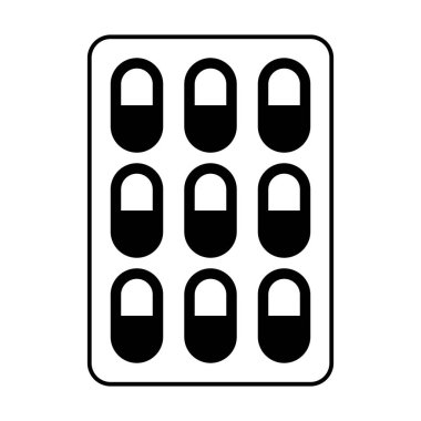 Hap simgesi, vektör illüstrasyonu