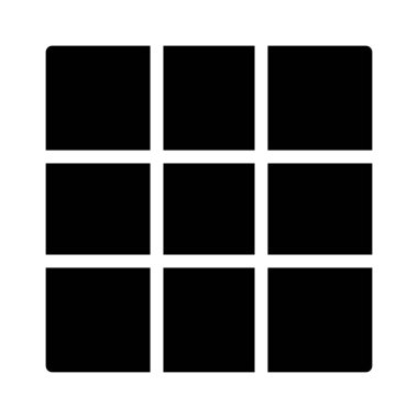 Izgara simgesi, vektör illüstrasyonu