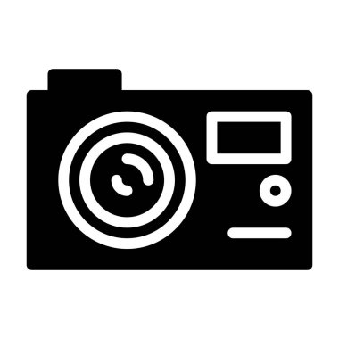 fotoğraf makinesi simgesi, vektör illüstrasyonu