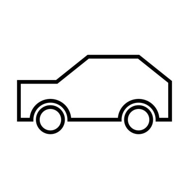  SUV simgesi, vektör illüstrasyonu