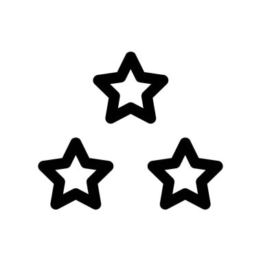 Yıldız simgesi, kalite derecesi, vektör illüstrasyonu