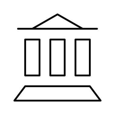 Bina simgesi, vektör illüstrasyonunu göster