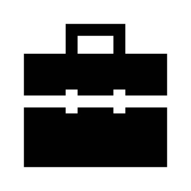 evrak çantası simgesi, vektör illüstrasyonu 