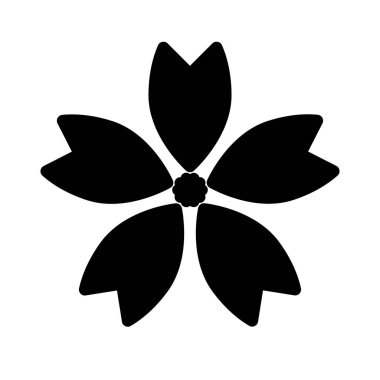 çiçek simgesi, vektör illüstrasyonu