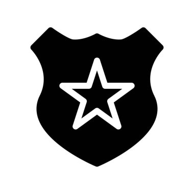 Polis Departmanı simgesi, vektör illüstrasyonu   