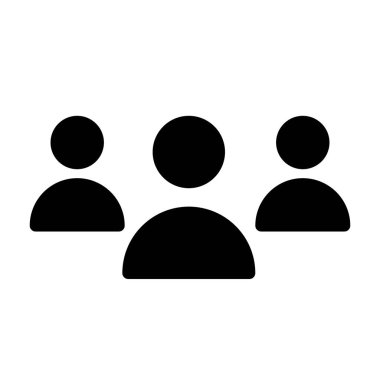 Beyaz arkaplanda takım simgesi, vektör illüstrasyonu