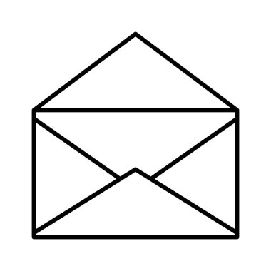 posta simgesi, vektör illüstrasyonu
