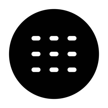 Izgara simgesi, vektör illüstrasyonu