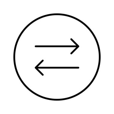  Değiştirme simgesi, vektör illüstrasyonu