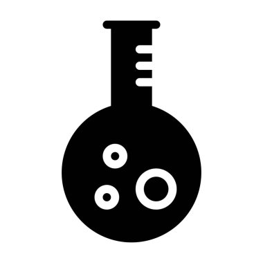 Mataralı Kimyasal Laboratuar simgesi, vektör illüstrasyonu