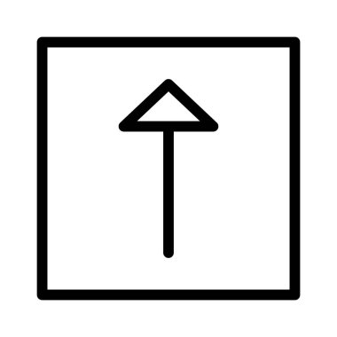 yukarı ok simgesi, vektör illüstrasyonu  