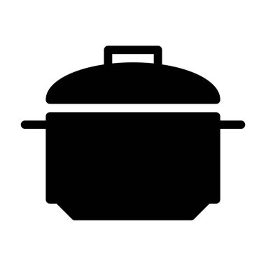 pot simgesi, vektör çizimi   