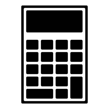 hesap makinesi simgesi, vektör illüstrasyonu