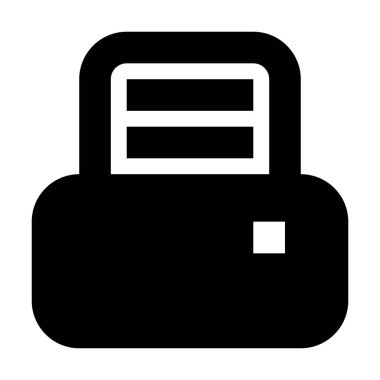 Yazıcı simgesi, vektör illüstrasyonu