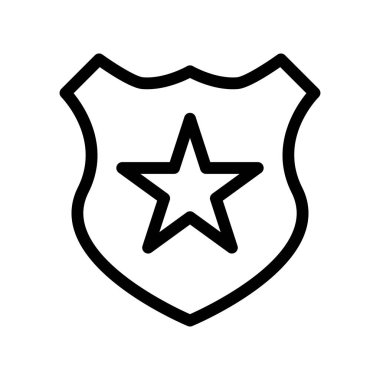 Polis Departmanı simgesi, vektör illüstrasyonu   