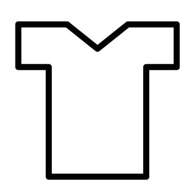  t-shirt simgesi, vektör illüstrasyonu  