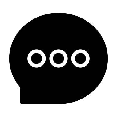 Sohbet servisi simgesi, vektör illüstrasyonu