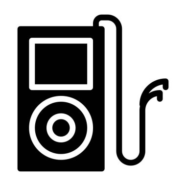 Mp3 Oyuncu simgesi, vektör illüstrasyonu