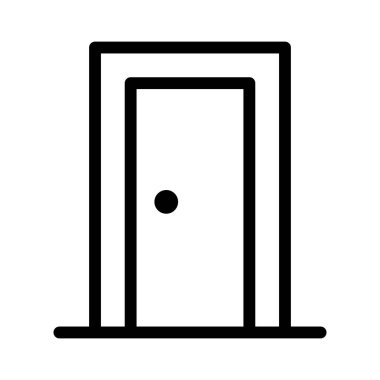 Kapı simgesi, vektör illüstrasyonu