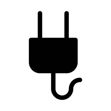 Güç Eklentisi simgesi, vektör illüstrasyonu 