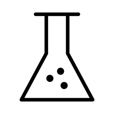 Mataralı Kimyasal Laboratuar simgesi, vektör illüstrasyonu