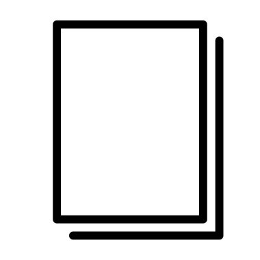 Simgeyi kopyala, vektör illüstrasyonu