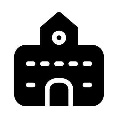 bina simgesi, vektör illüstrasyonu