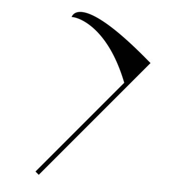  scythe simgesi, vektör illüstrasyonu