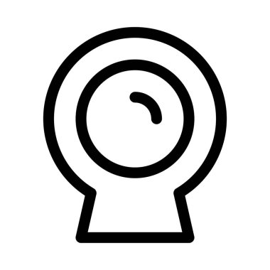 Webcam Elektronik simgesi, vektör illüstrasyonu